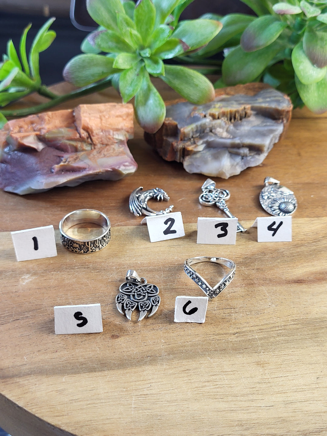 RESERVED FOR: Sammy_Yoshiko- 7/7/24-6 Sterling Silver Items