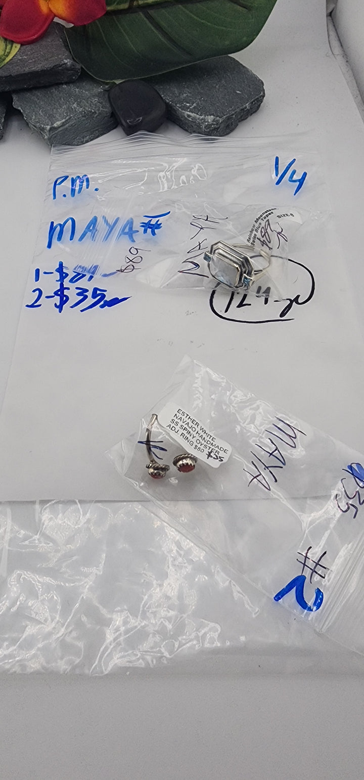 PM SHOW 48HR - RESERVED FOR: MAYA - 1/4/2026 tiktok Live Show -  2 Sterling Silver Items