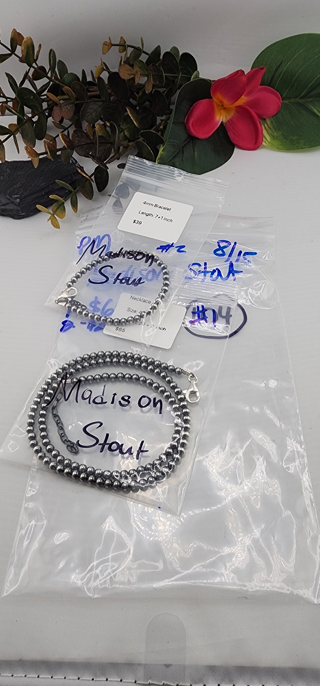 PM SHOW 48HR - RESERVED FOR:  Madison Stout- 8/15/2025 FL tiktok Live Show - 2 Sterling Silver Items