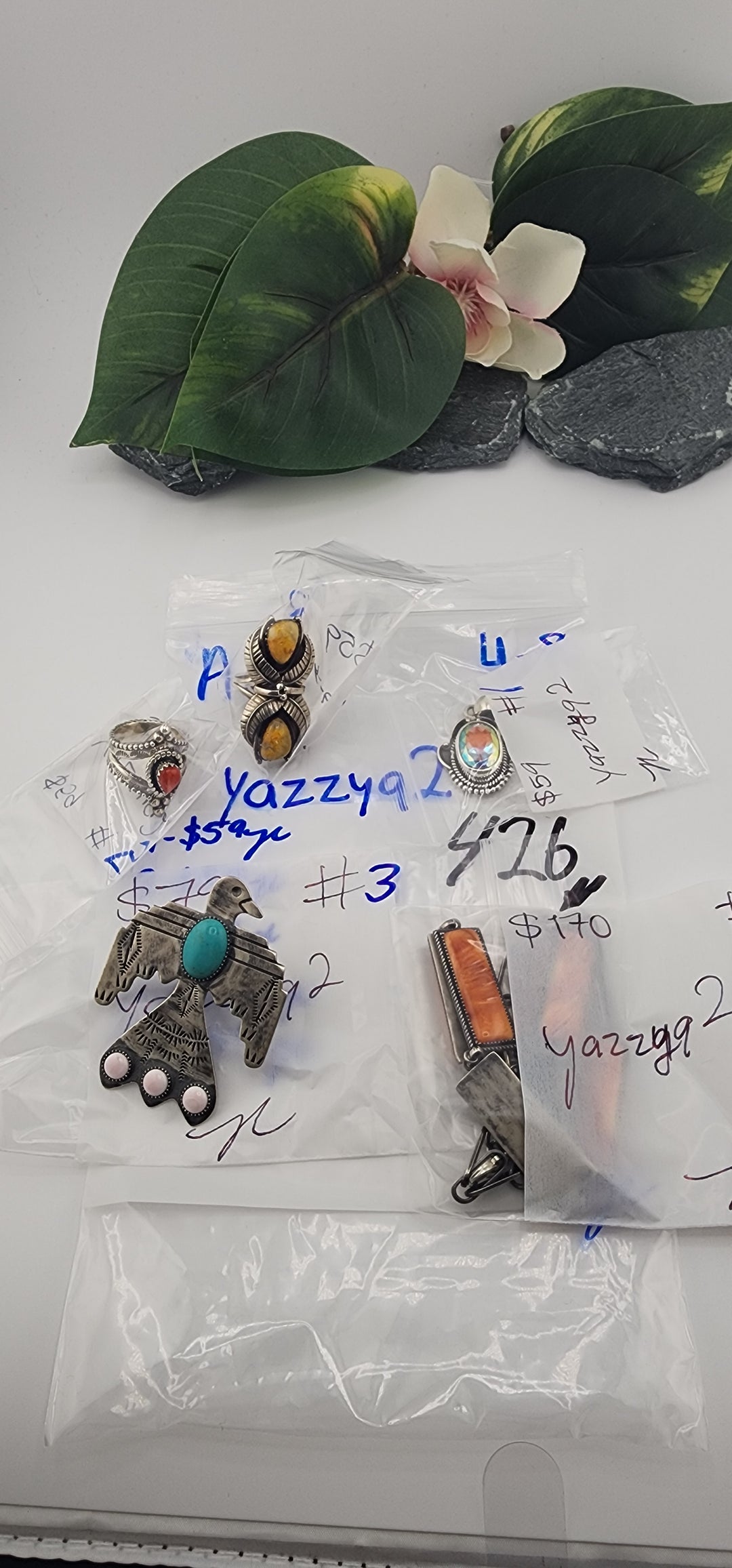 RESERVED FOR: yazzyq2 - 4/8/2025 tiktok A.M Live Show - 5 Sterling Silver Items