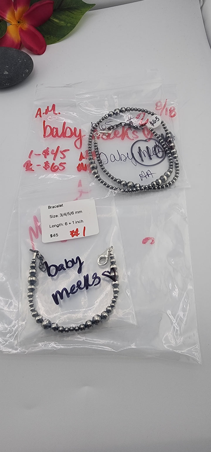 AM SHOW 48HR - RESERVED FOR: baby meeks🤍- 8/18/2025 FL tiktok Live Show - 2 Sterling Silver Items