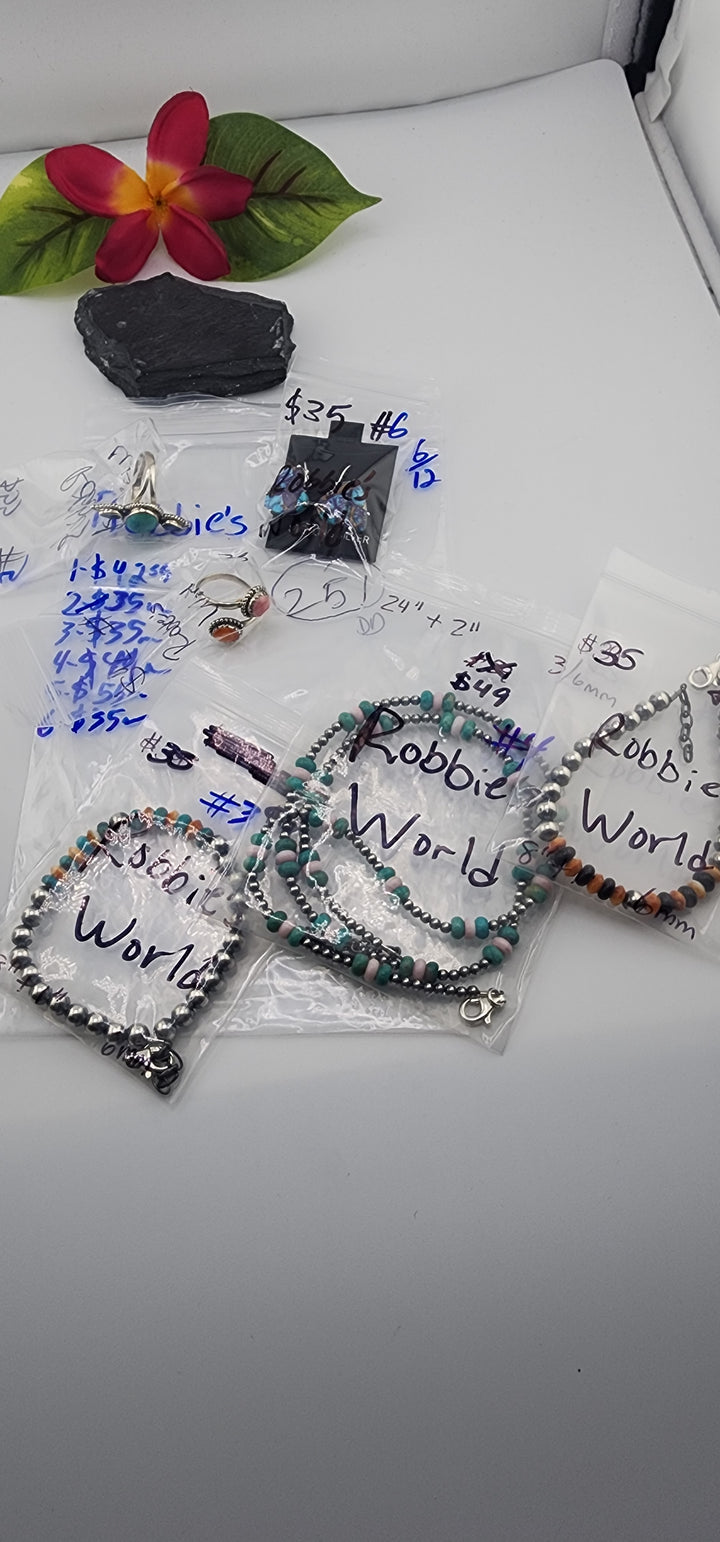RESERVED FOR: Robbie's World - 6/12/2025 tiktok Reservation Live Show - 6 Sterling Silver Items