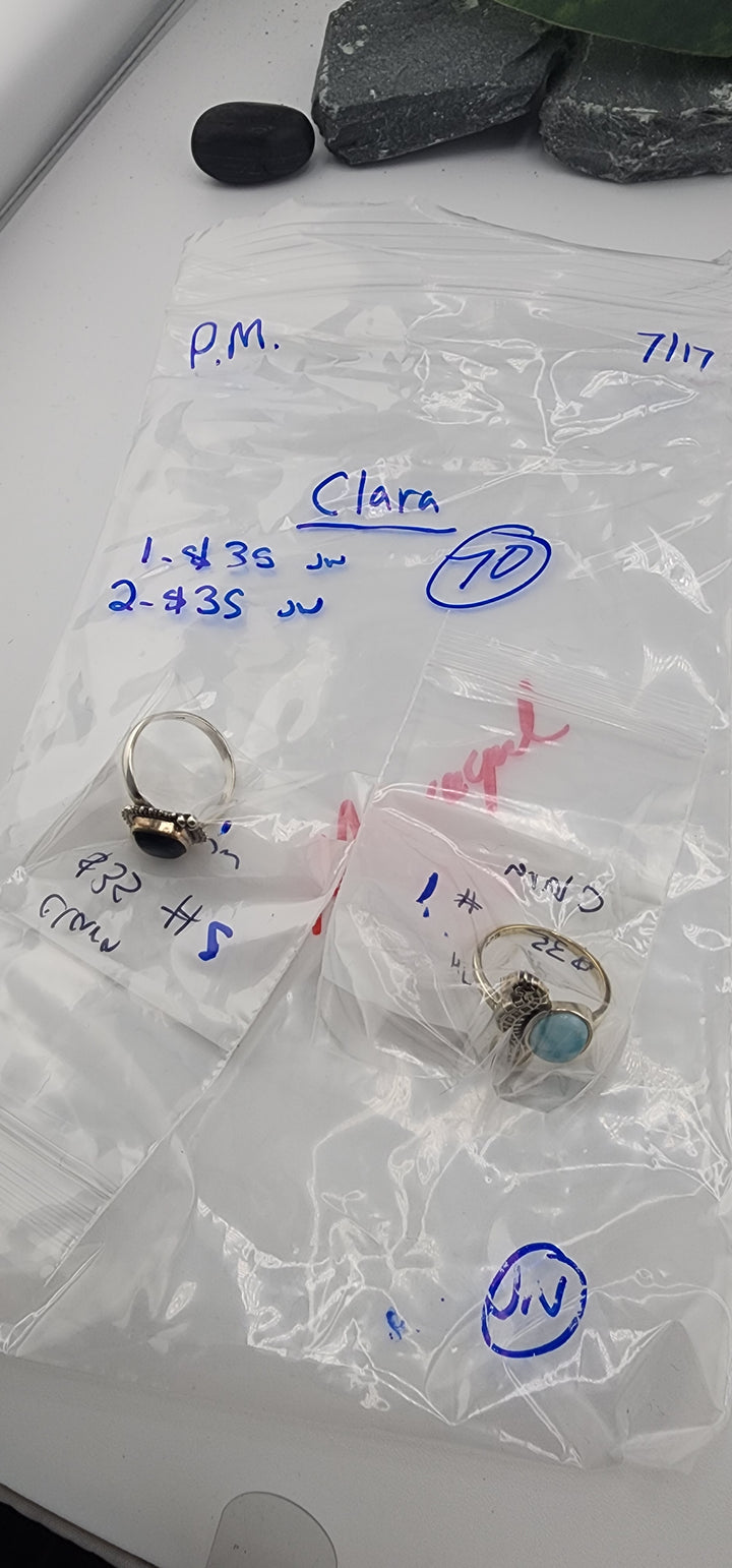 PM SHOW 48HR - RESERVED FOR: Clara  - 7/17/2025 FL tiktok Live Show - 2 Sterling Silver Items