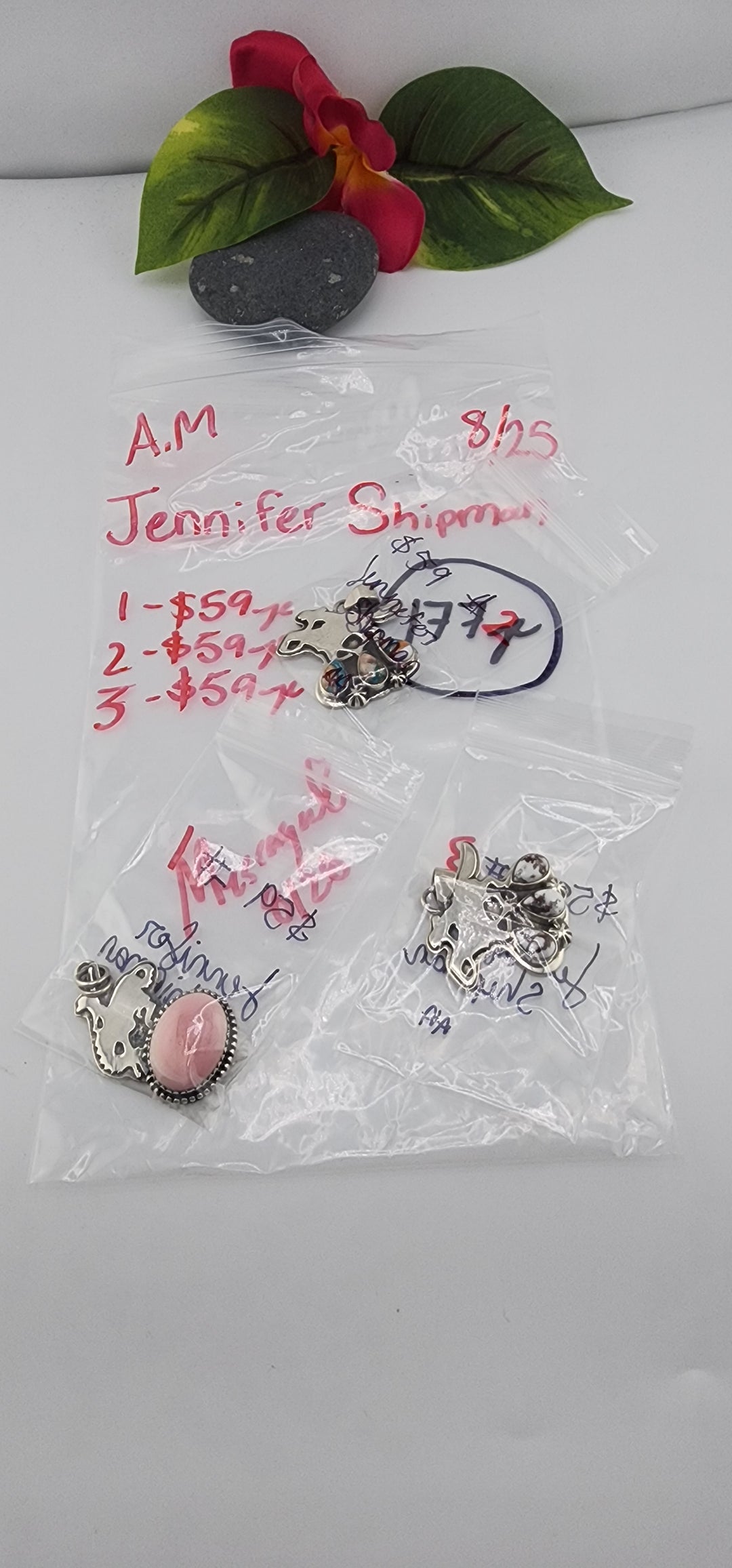 AM SHOW 48HR - RESERVED FOR: Jennifer Shipman - 8/25/2025 FL tiktok Live Show - 3 Sterling Silver Items