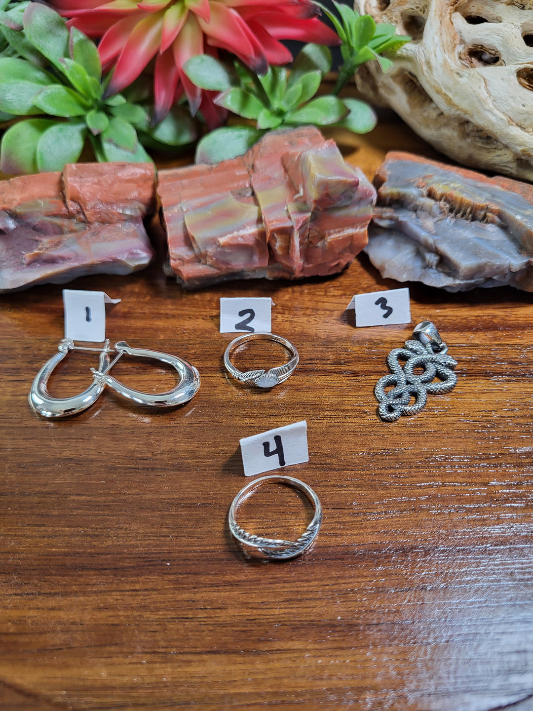 RESERVED FOR: Nessa 7/25/24- 4 Sterling Silver Items