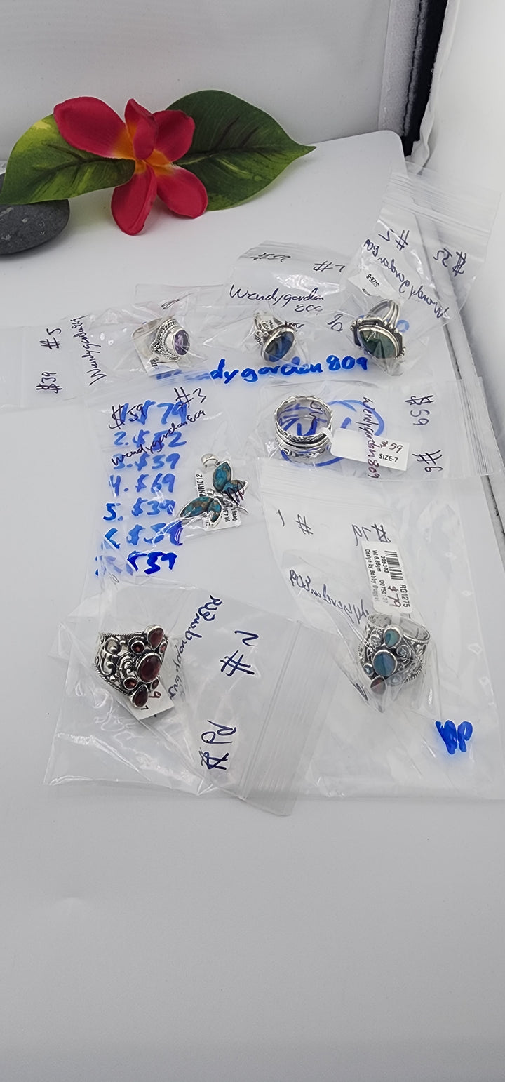 PM SHOW 48HR - RESERVED FOR:  wendygordon809- 9/20/2025 FL tiktok Live Show -7 Sterling Silver Items