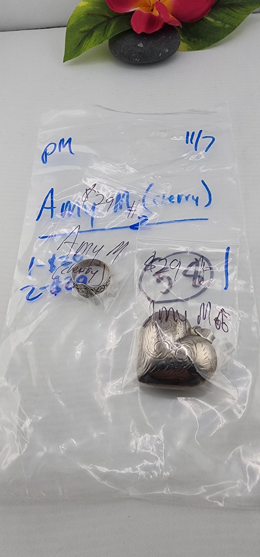 PM SHOW 48HR - RESERVED FOR: Amy M🍒 - 11/7/2025 tiktok Live Show - 2 Sterling Silver Items