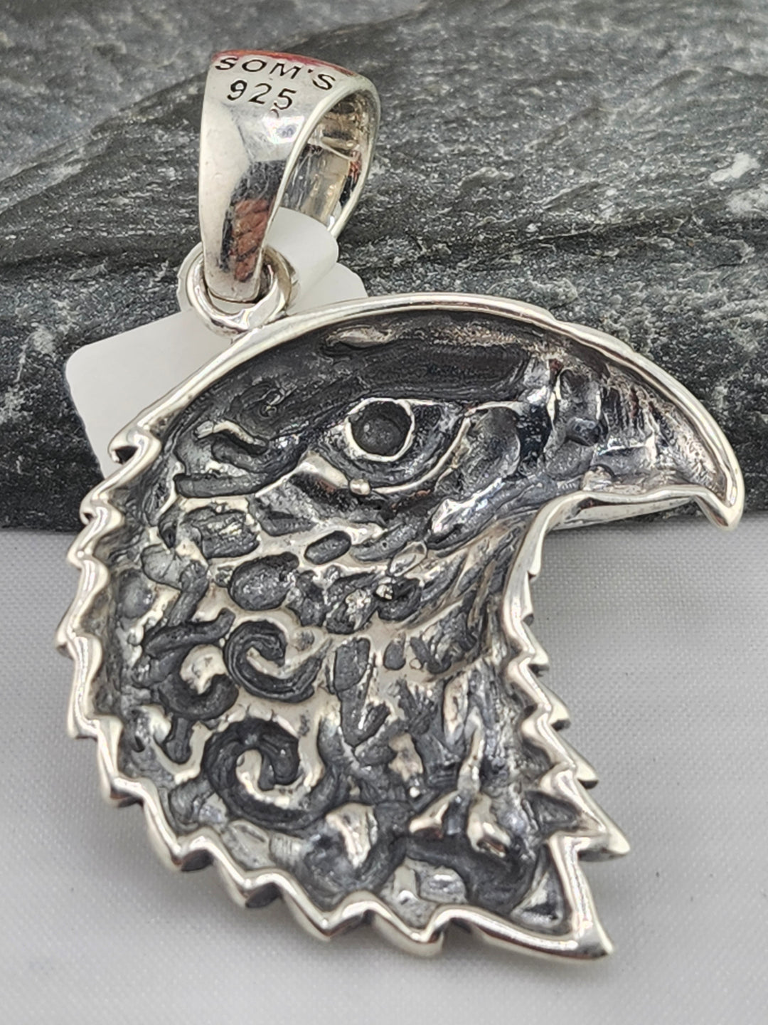 Designer SOMS 925 Sterling Silver Eagle Pendant