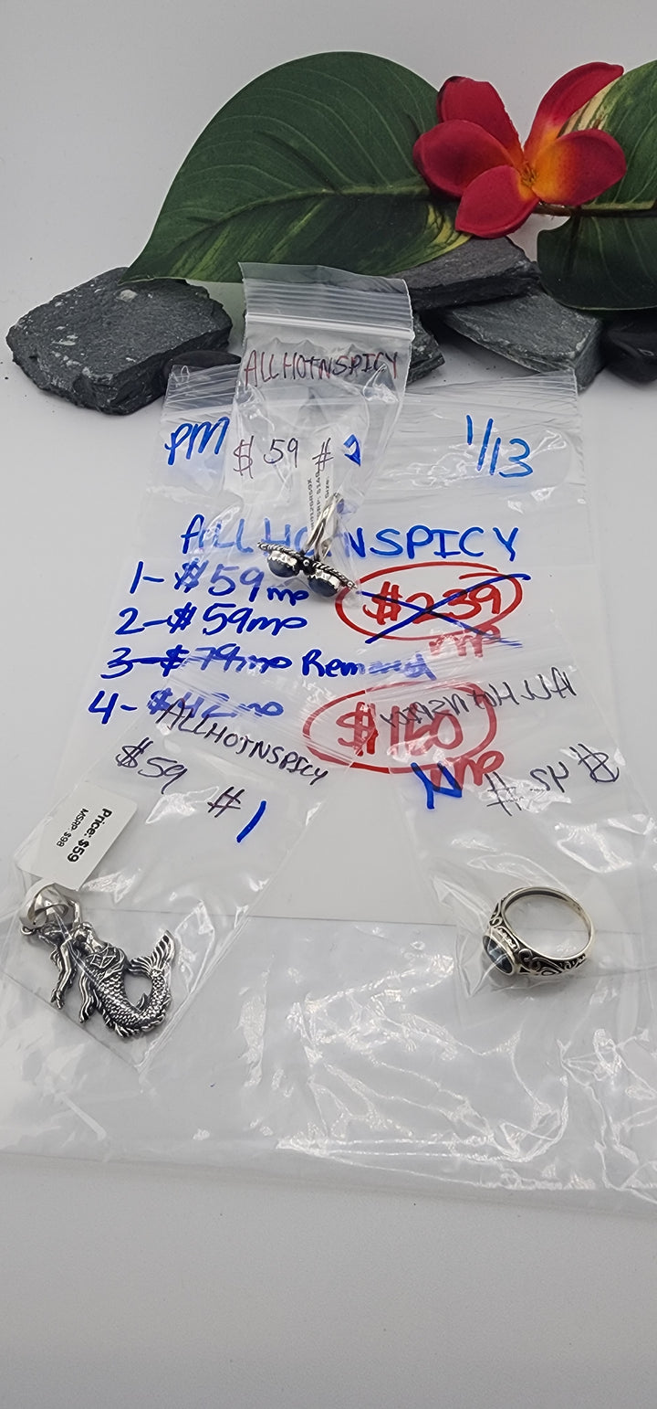 Custom sterling silver items - PM SHOW RESERVED FOR: ALLHOTNSPICY - 1/13/2026 tiktok Live Show -3 Sterling Silver Items (Copy)