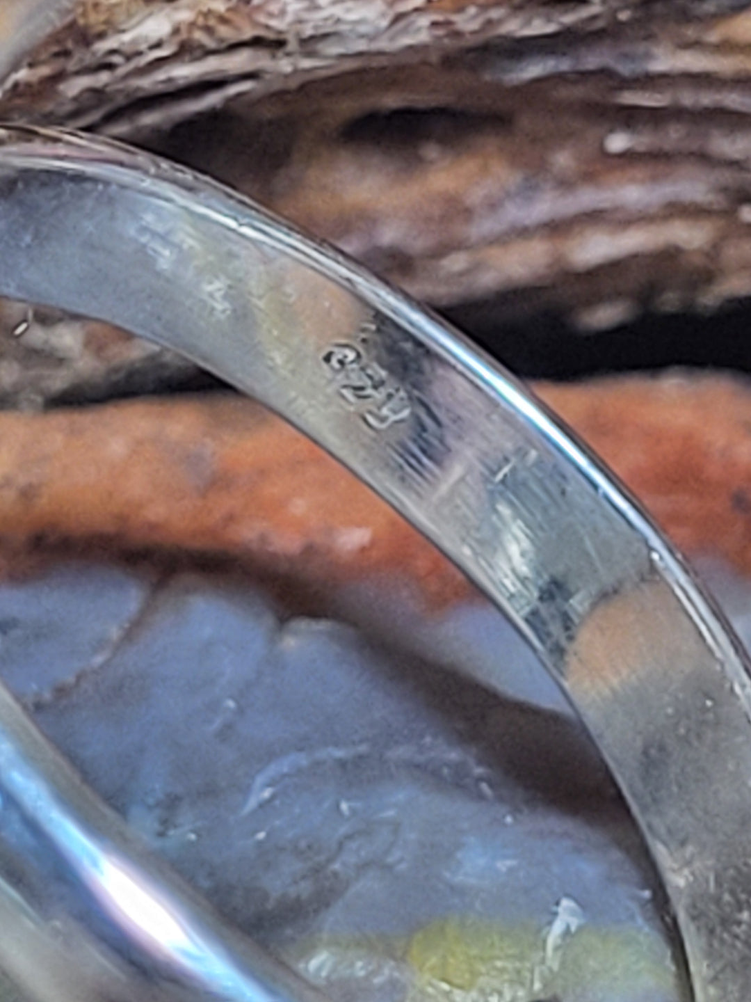 Natural Bumblebee Jasper 925 Sterling Silver Triple Stone Ring - Size 6