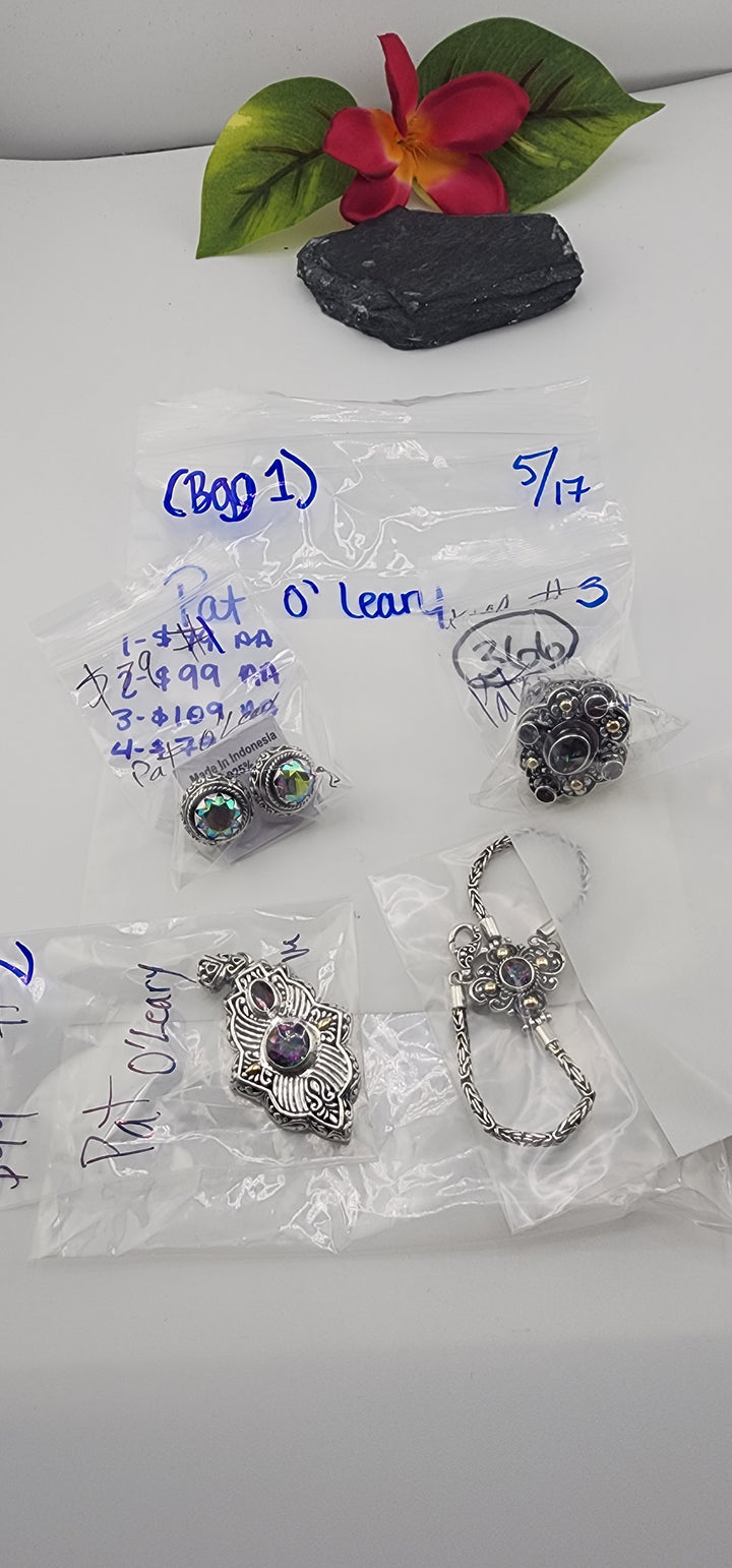 RESERVED FOR: Pat O'Leary (Bag 1)- 5/17/2025 tiktok Live Show (48 hour) - 4 Sterling Silver Items