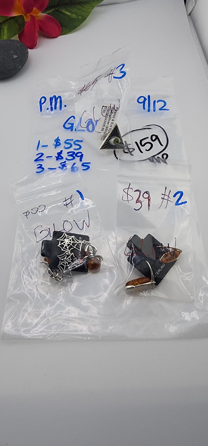 PM SHOW 48HR - RESERVED FOR: GLOW - 9/12/2025 FL tiktok Live Show - 3 Sterling Silver Items