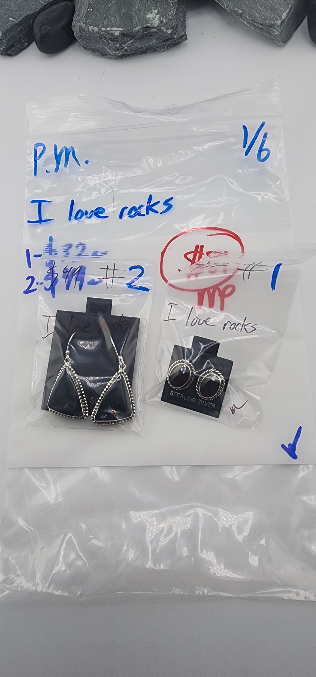 PM SHOW 48HR - RESERVED FOR: I love rocks - 1/6/2026 tiktok Live Show - 2 Sterling Silver Items