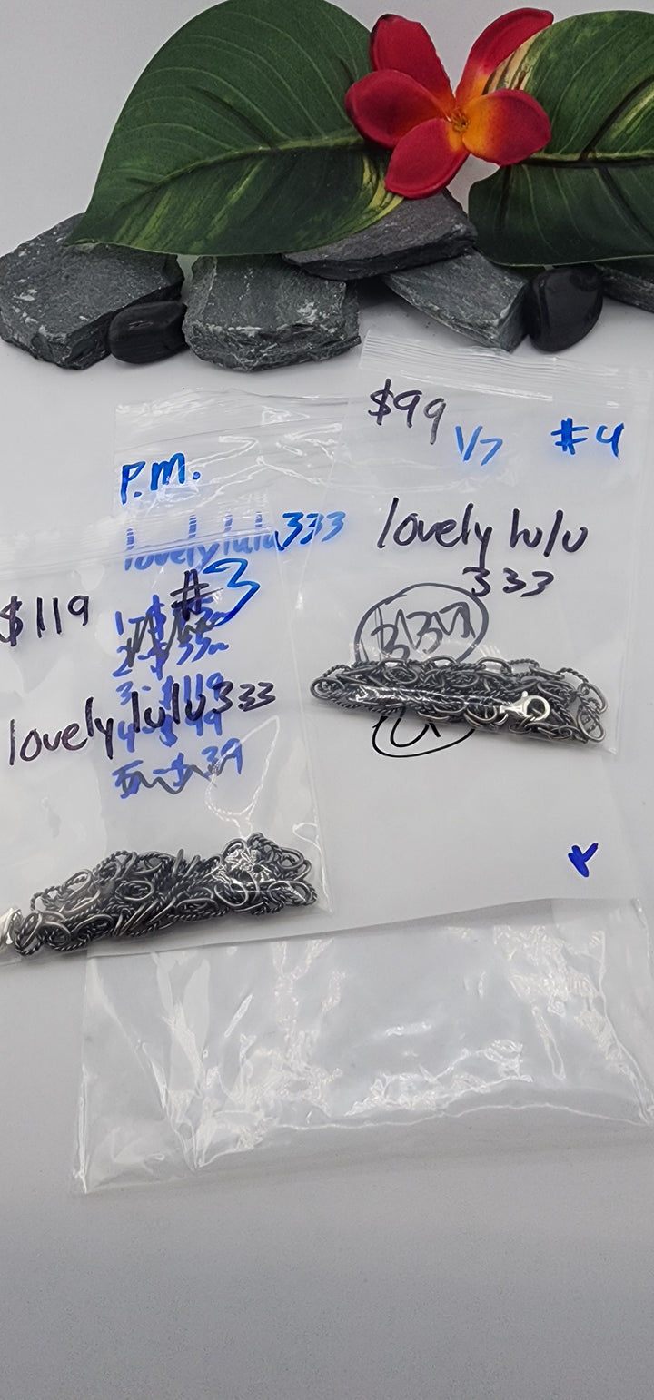 PM SHOW 48HR - RESERVED FOR: lovelylulu333 - 1/7/2026 tiktok Live Show - 2 Sterling Silver Items