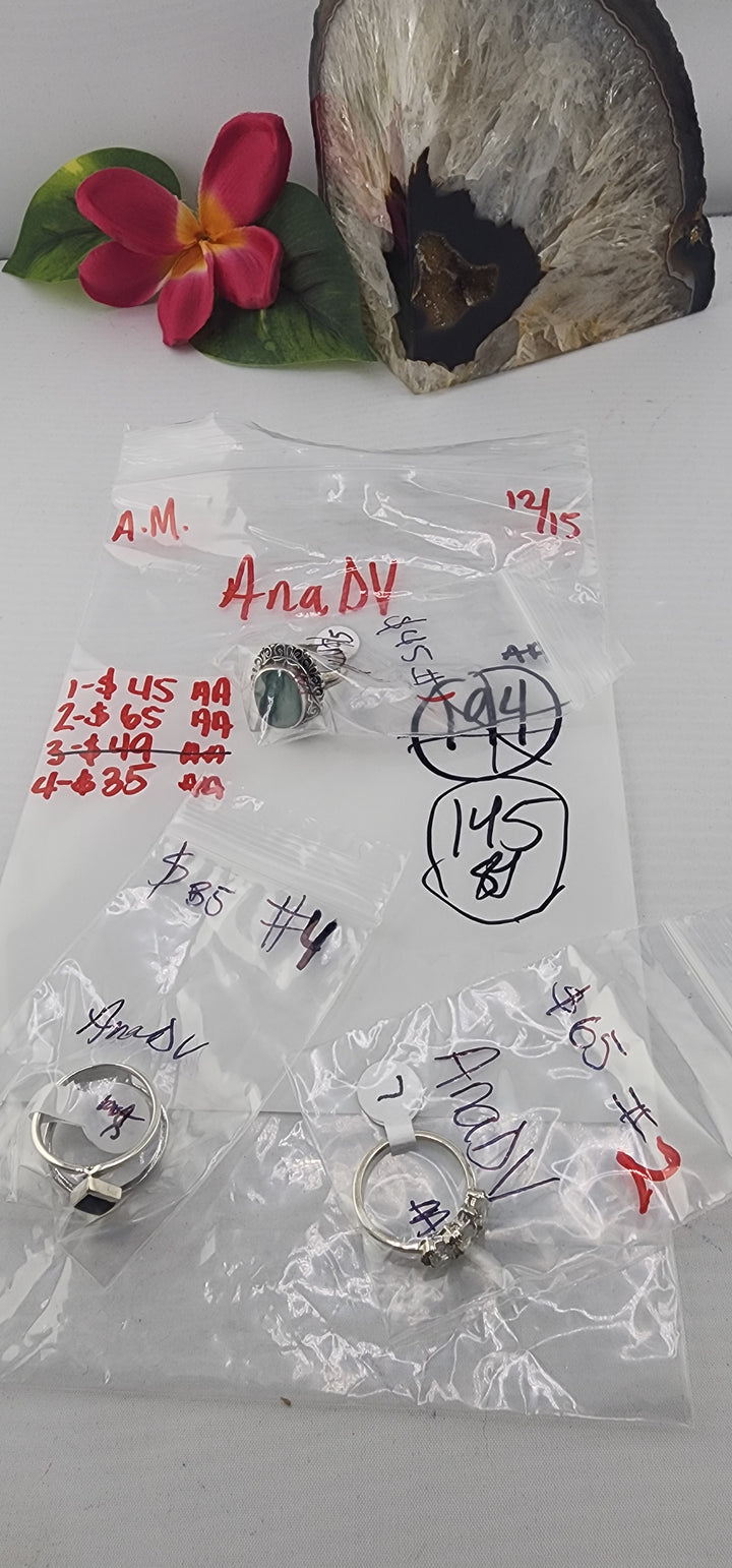 AM SHOW 48HR RESERVED FOR: AnaDV - 12/15/2025 FL tiktok Live Show - 3 Sterling Silver Items