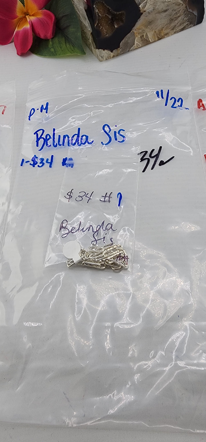 PM SHOW 48HR - RESERVED FOR: Belinda Sis - 11/22/2025 tiktok Live Show - 1 Sterling Silver Items
