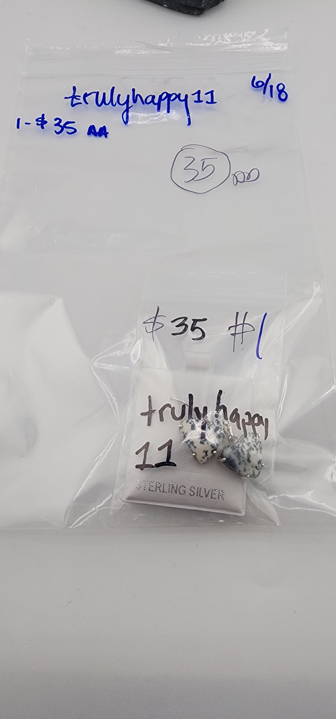RESERVED FOR: trulyhappy11 - 6/18/2025 tiktok Reservation Live Show - 1 Sterling Silver Items