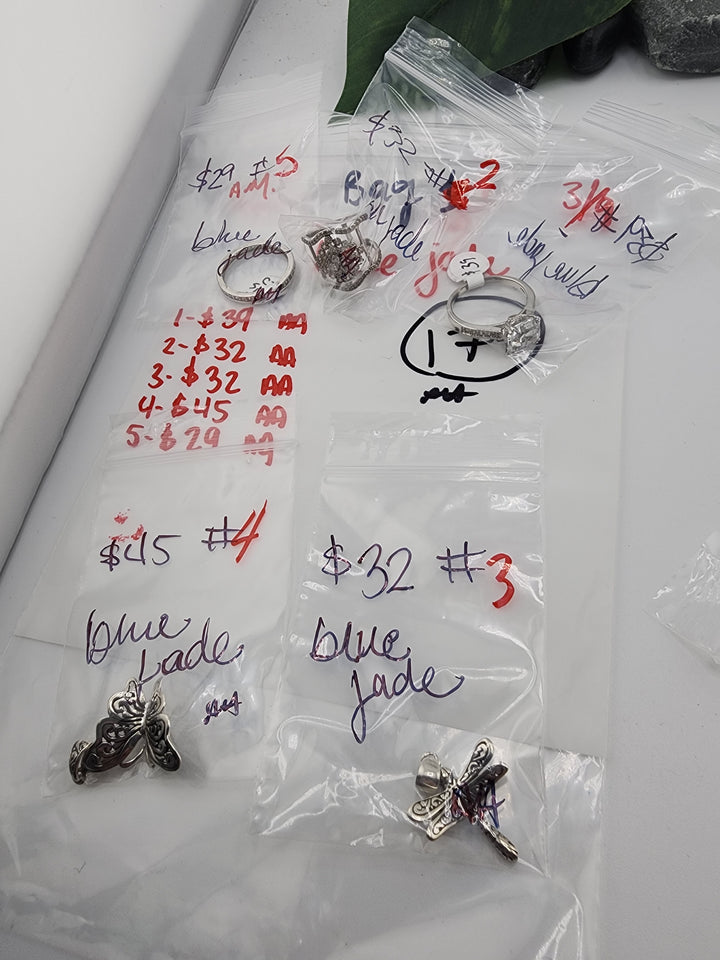 blue jade (bag 1)- 3/9/26 - 5 925 Sterling Silver Items