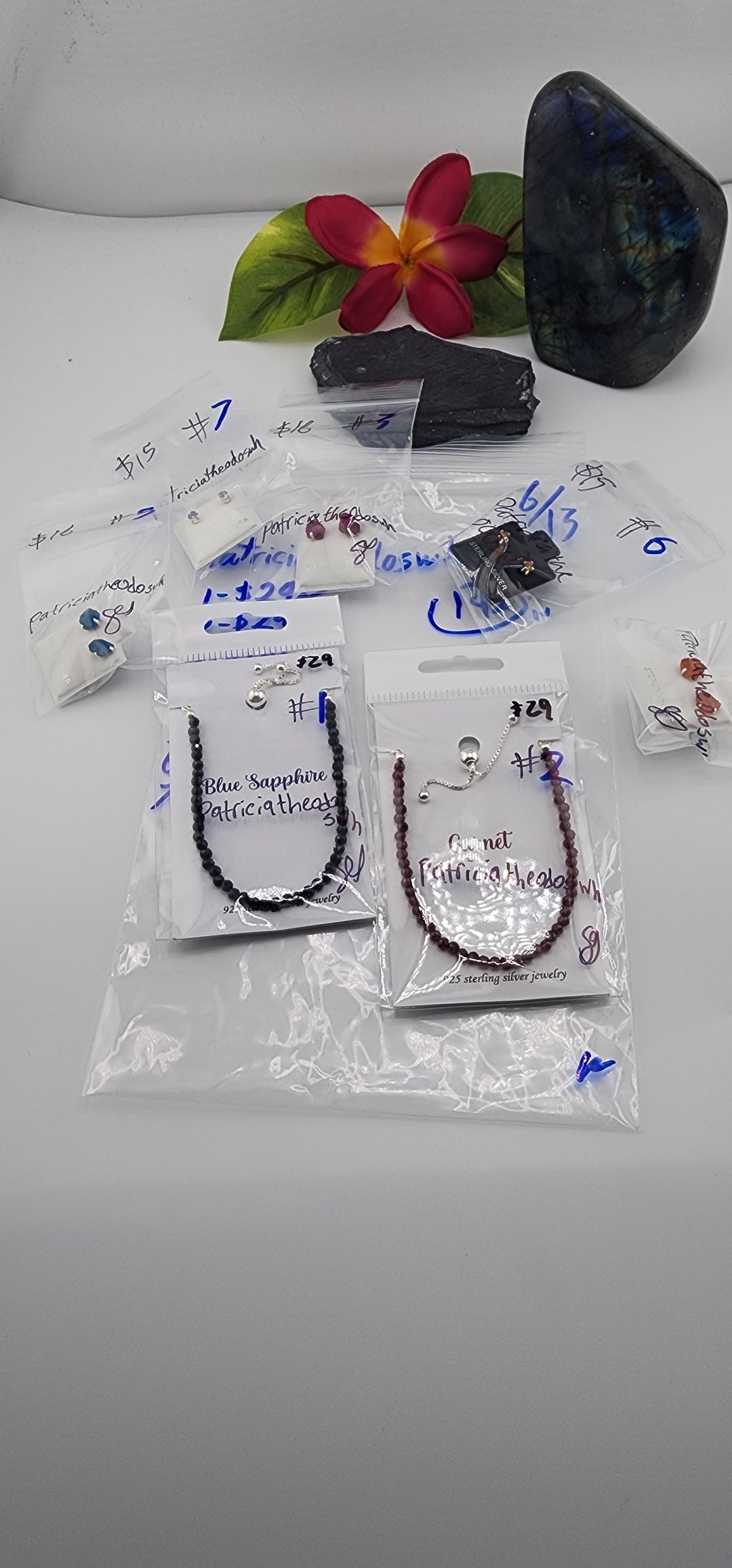 48HR - RESERVED FOR: Patriciatheodoswh - 6/13/2025 FL tiktok Live Show - 7 Sterling Silver Items
