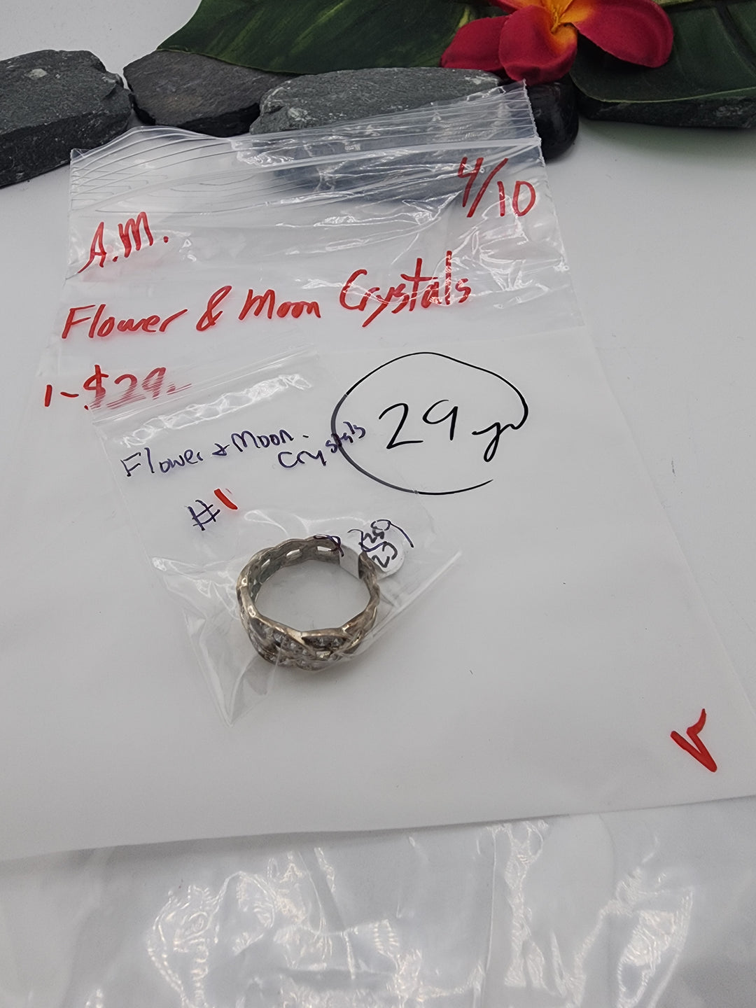 Flower & Moon Crystals - 4/10/26 - 1 925 Sterling Silver Items