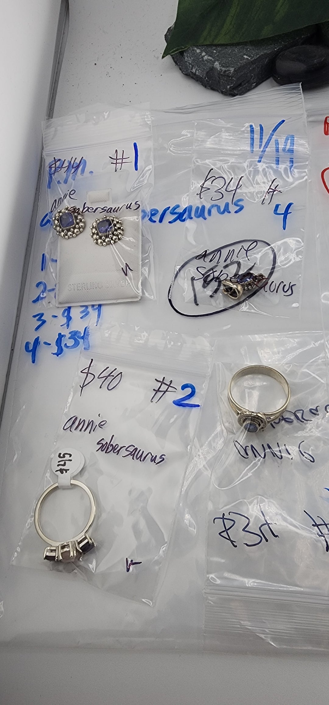 PM SHOW 48HR - RESERVED FOR: annie sobersaurus - 11/19/2025 tiktok Live Show - 4 Sterling Silver Items