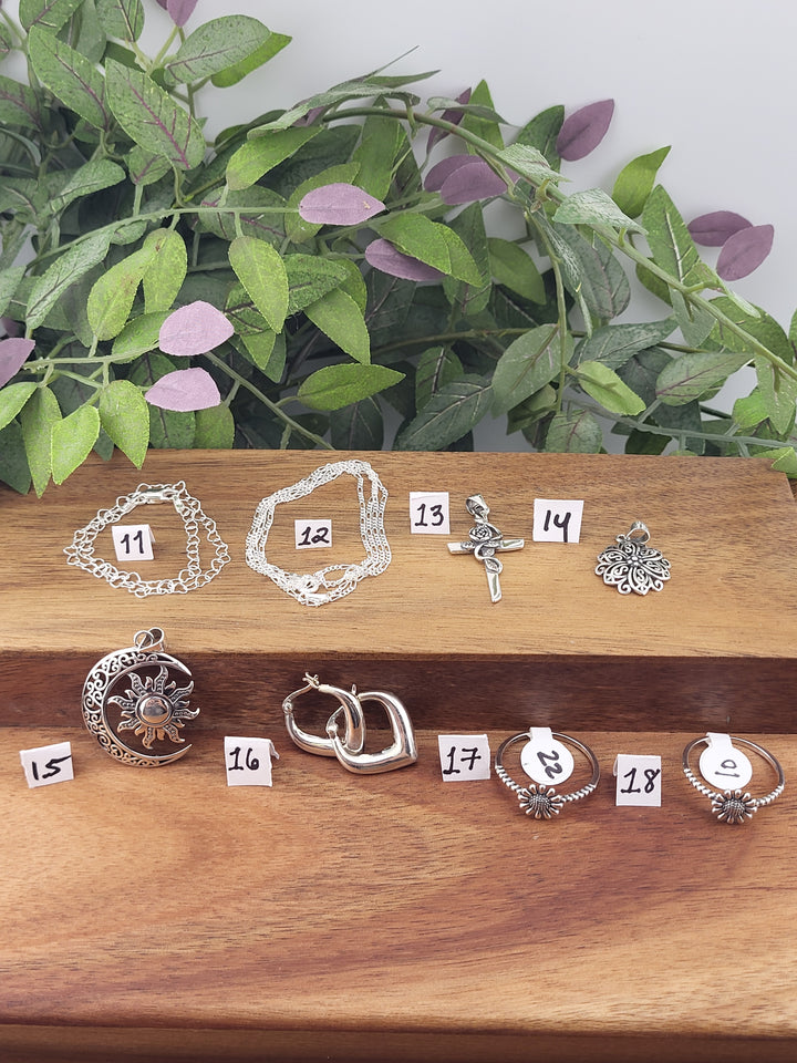 RESERVED FOR: Lisa Glenn 9/21/2024 - 18 Sterling Silver Items