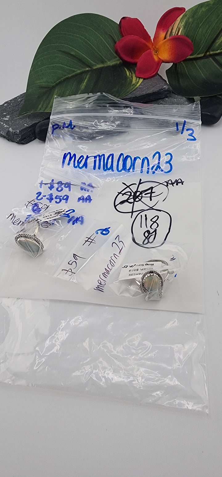 PM SHOW 48HR - RESERVED FOR: mermacorn23 - 1/3/2026 tiktok Live Show - 2 Sterling Silver Items