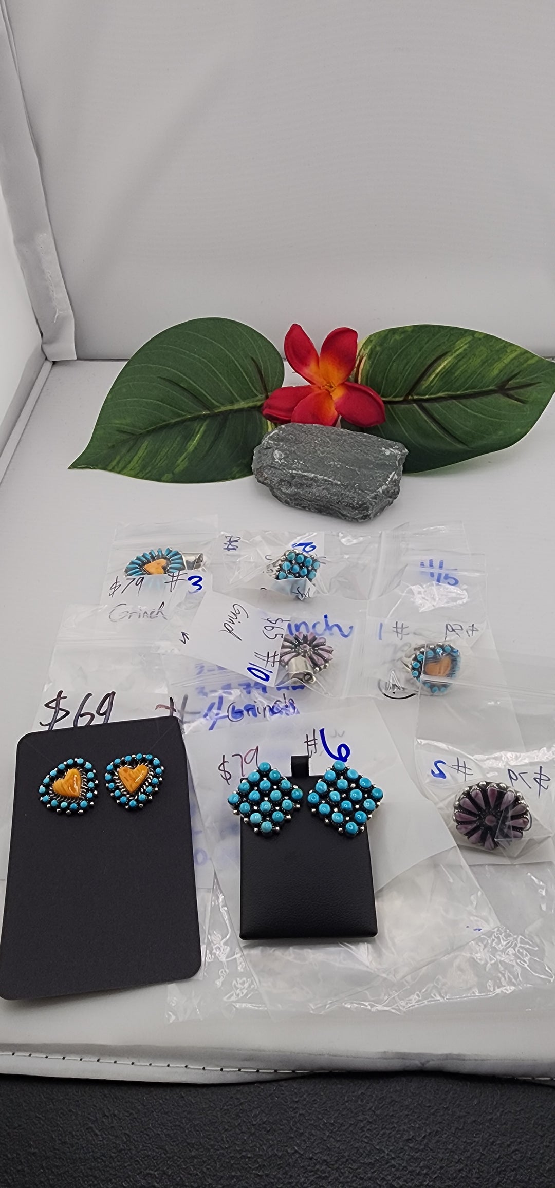 RESERVED FOR: Grinch - 4/5/2025 tiktok Live Show -7  Sterling Silver Items