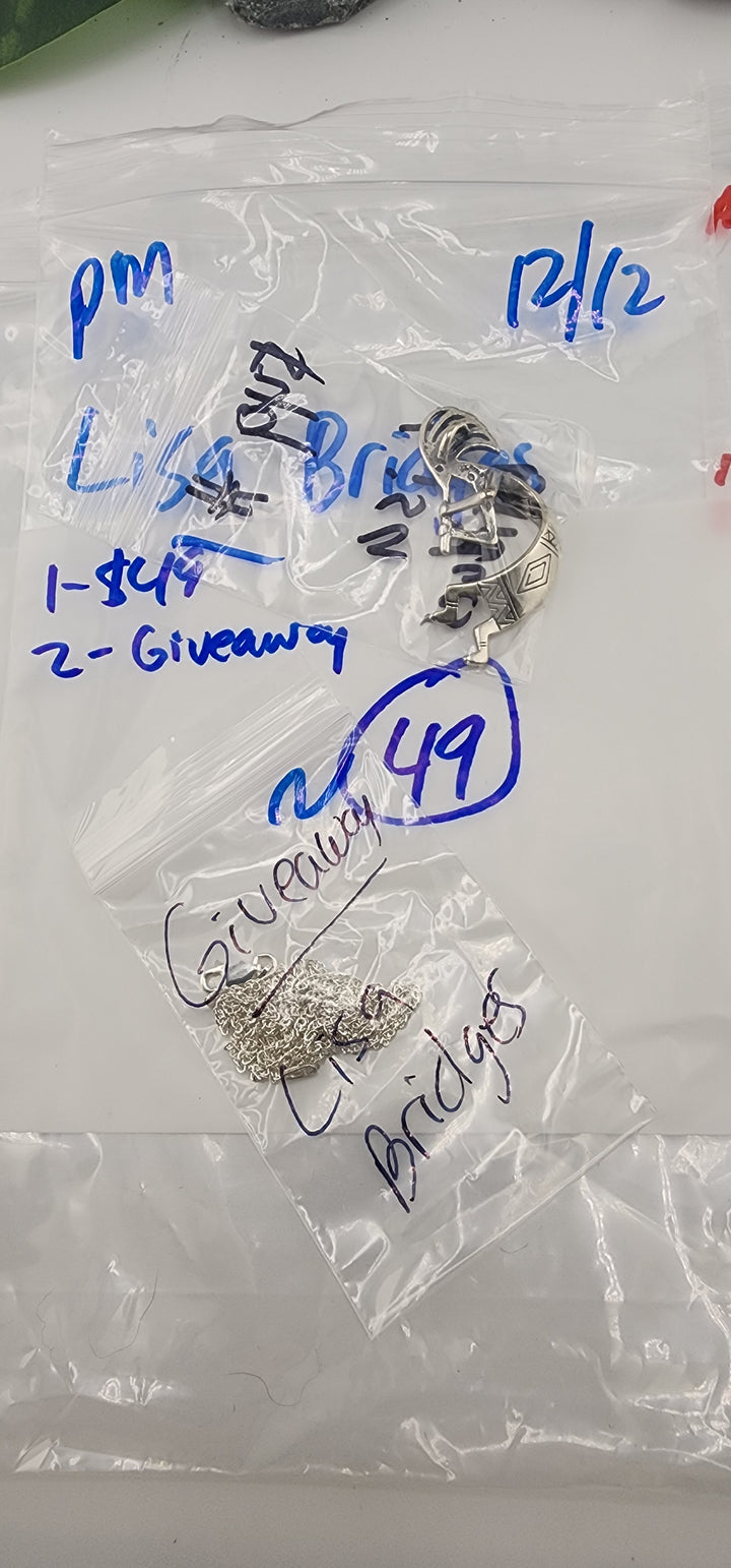 PM SHOW 48HR - RESERVED FOR: Lisa Bridges - 12/12/2025 tiktok Live Show - 2 Sterling Silver Items