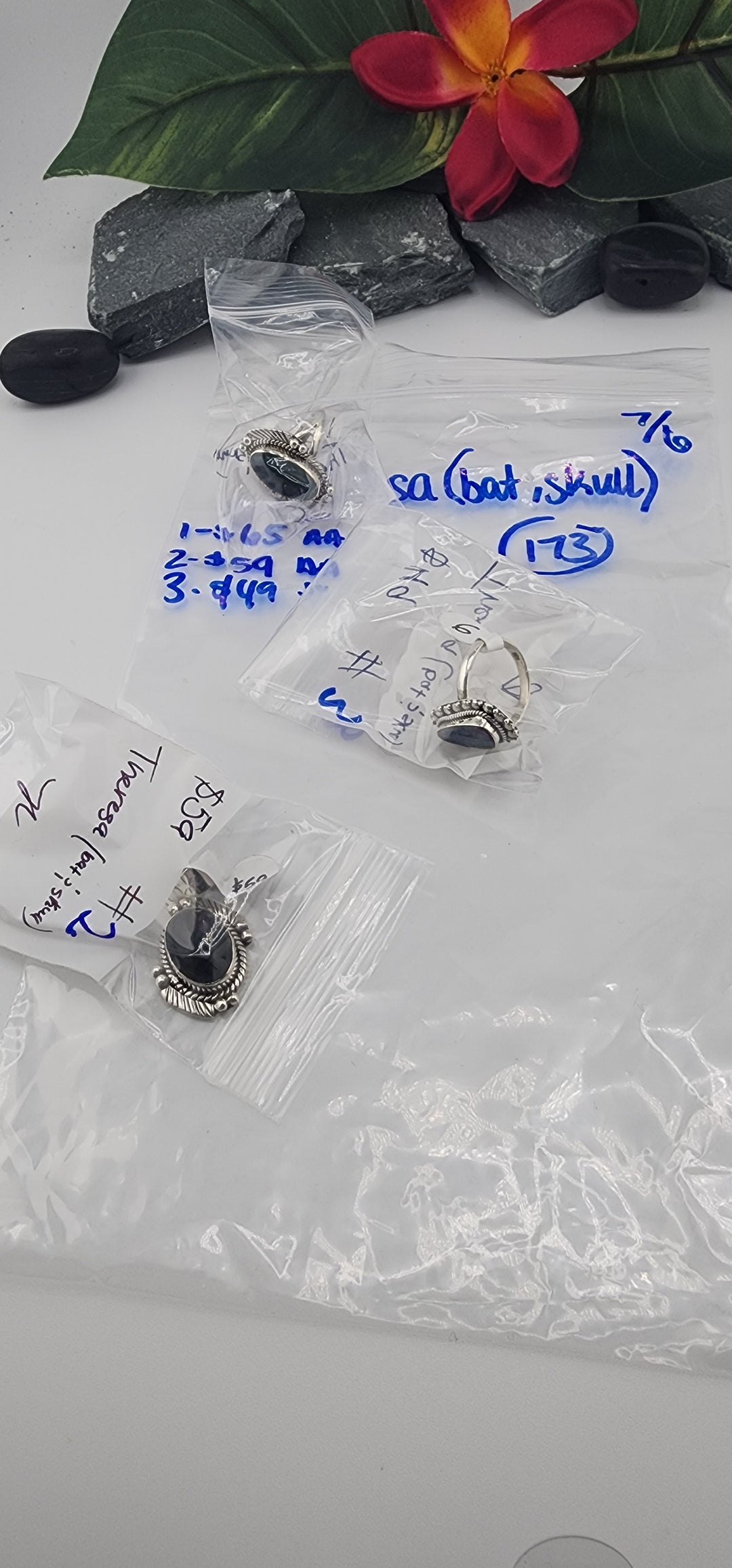 RESERVED FOR: Theresa🦇💀- 7/6/2025 tiktok Reservation Live Show -3 Sterling Silver Items