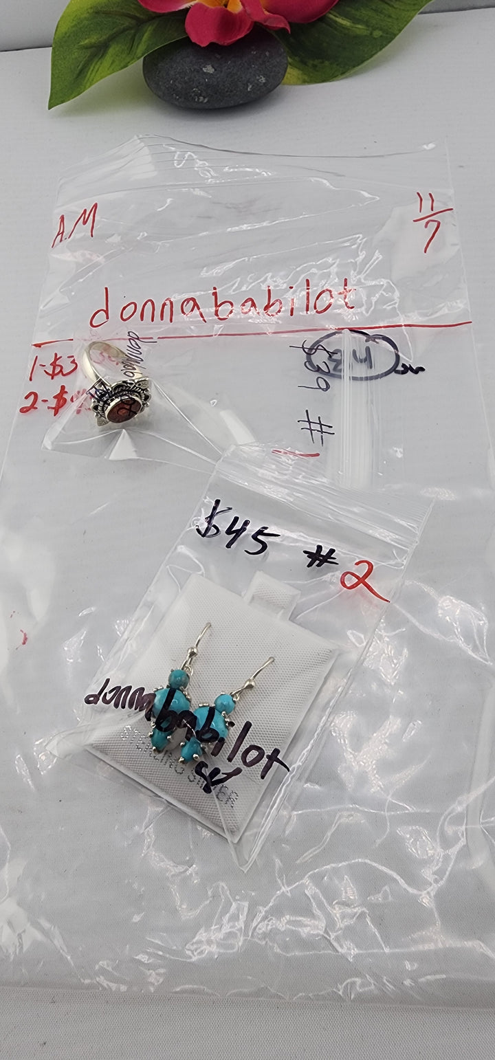 AM SHOW 48HR RESERVED FOR: donnababilot - 11/7/2025 FL tiktok Live Show - 2 Sterling Silver Items