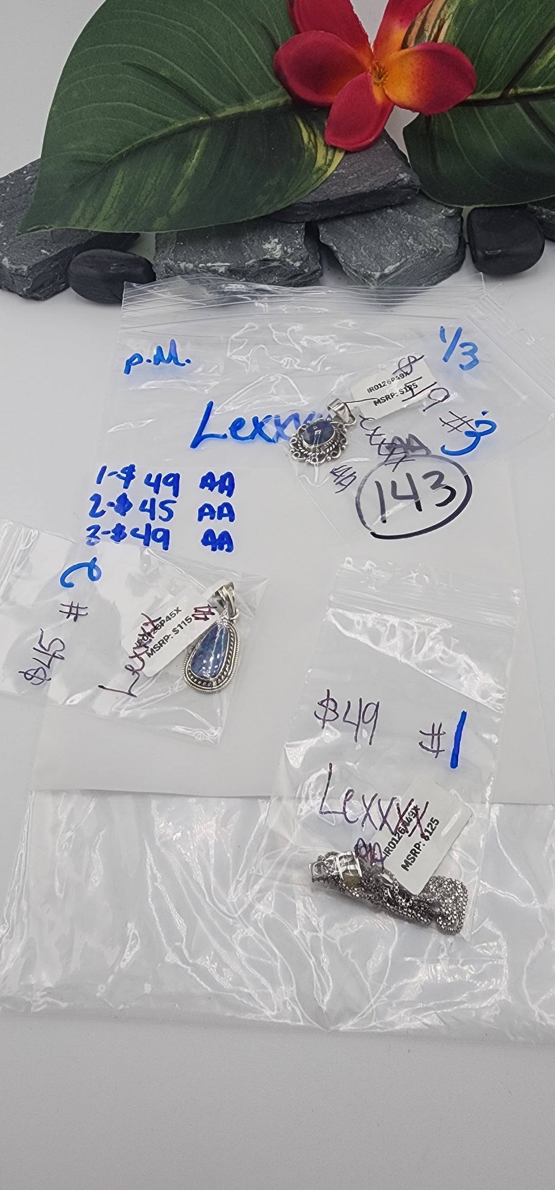 PM SHOW 48HR - RESERVED FOR: Lexxxx - 1/3/2026 tiktok Live Show - 3 Sterling Silver Items