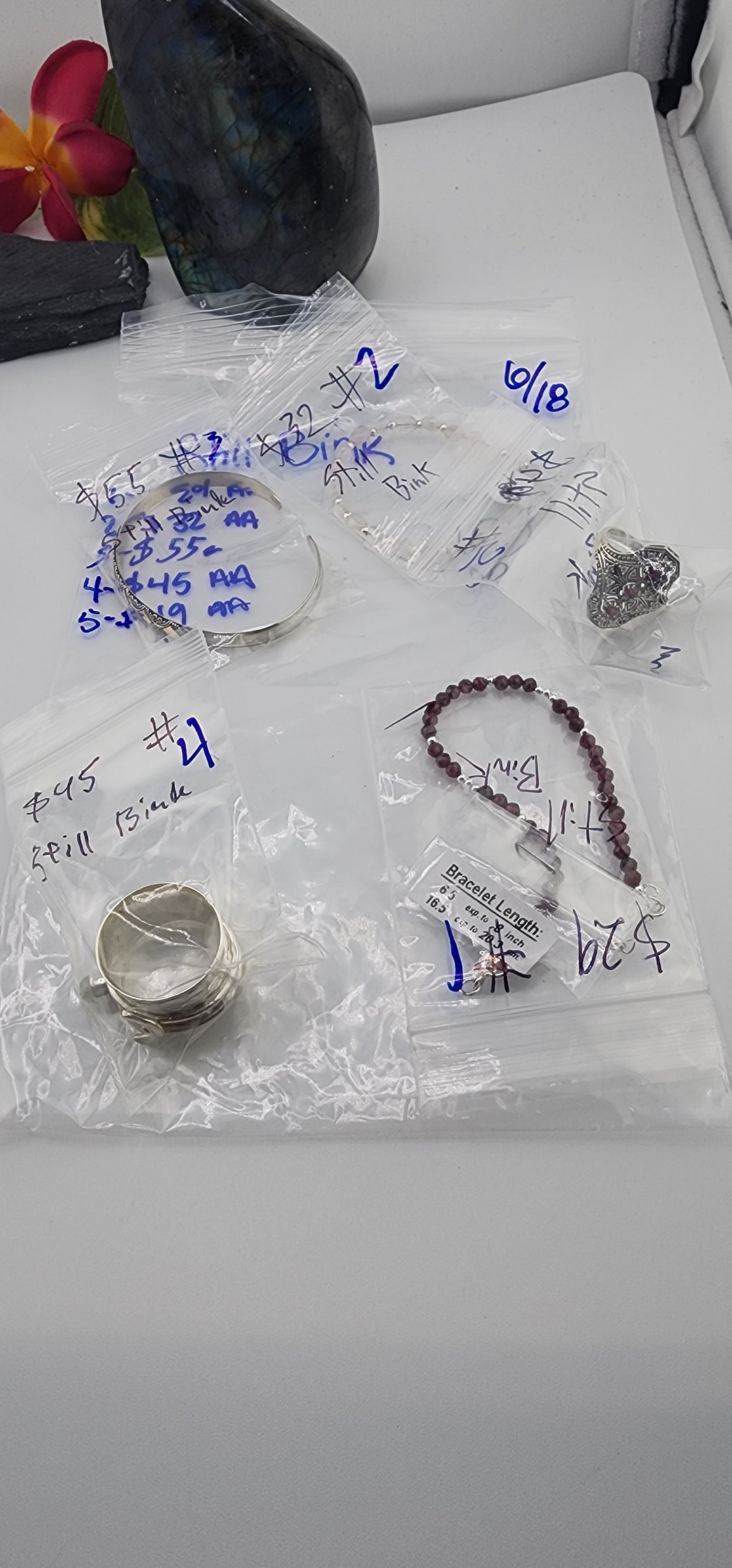 RESERVED FOR: Still Bink - 6/18/2025 tiktok Reservation Live Show - 5 Sterling Silver Items