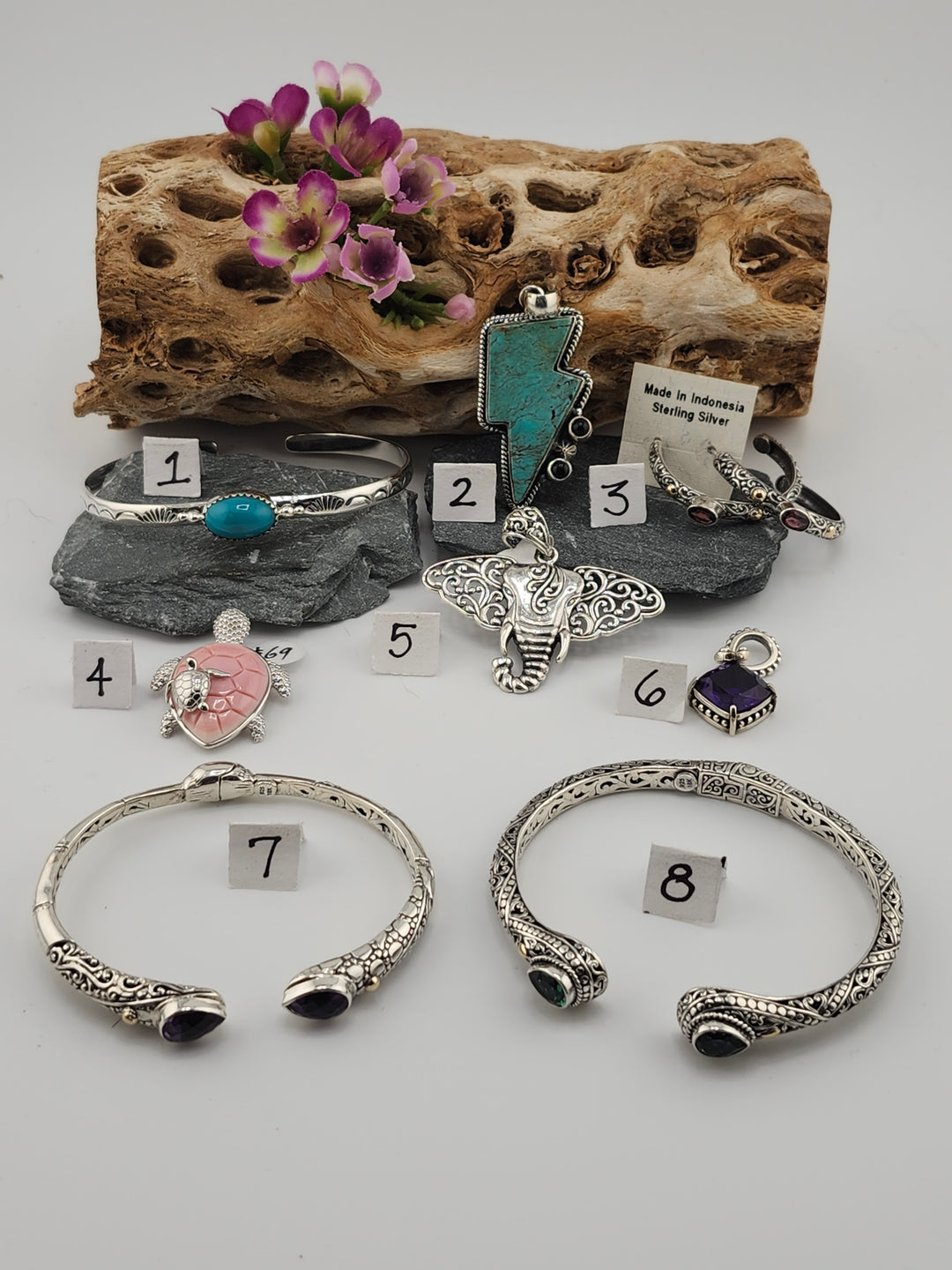RESERVED FOR: Monilove -11/29/2024 - 8 Sterling Silver Items and 3 Accessories