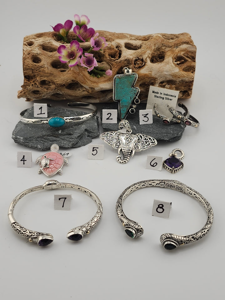 RESERVED FOR: Monilove -11/29/2024 - 8 Sterling Silver Items and 3 Accessories