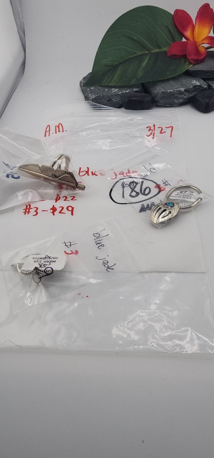 blue jade - 3/27/26 -  3 925 Sterling Silver Items