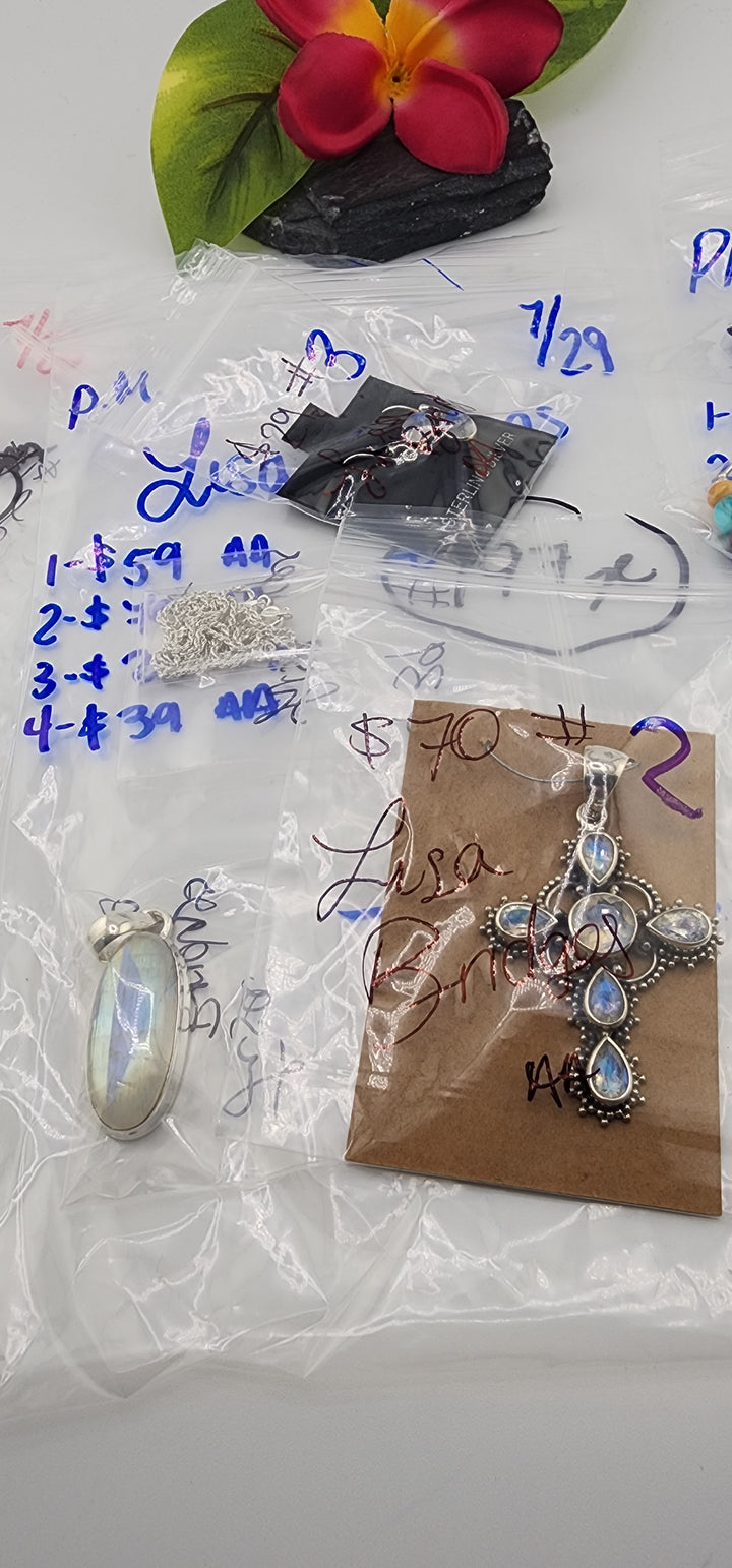 PM SHOW 48HR - RESERVED FOR: Lisa Bridges  - 7/29/2025 FL tiktok Live Show - 4 Sterling Silver Items