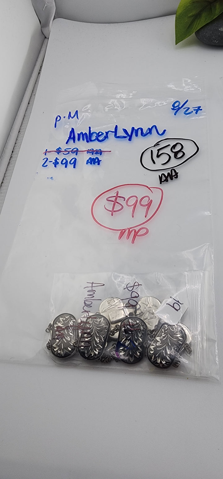 PM SHOW 48HR - RESERVED FOR:  - AmberLynn - 8/27/2025 FL tiktok Live Show - 1 Sterling Silver Items