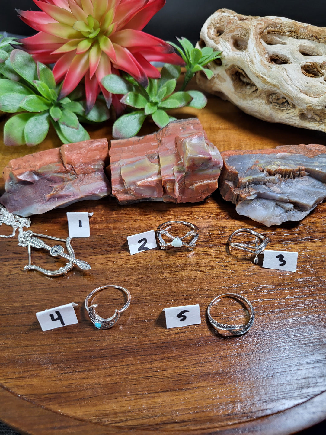 RESERVED FOR: Loriann 7/25/24- 5 Sterling Silver Items