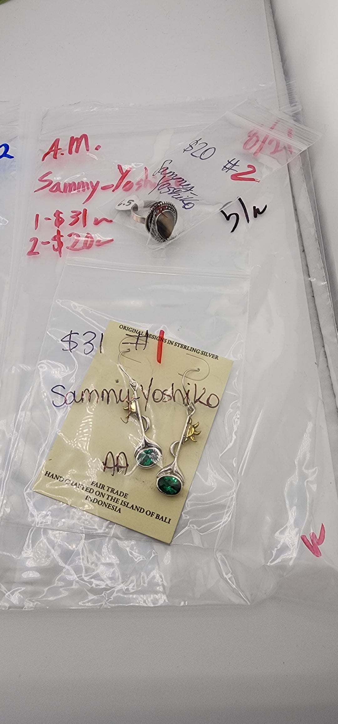 AM SHOW 48HR - RESERVED FOR: Sammy_Yoshiko - 8/21/2025 FL tiktok Live Show - 2 Sterling Silver Items