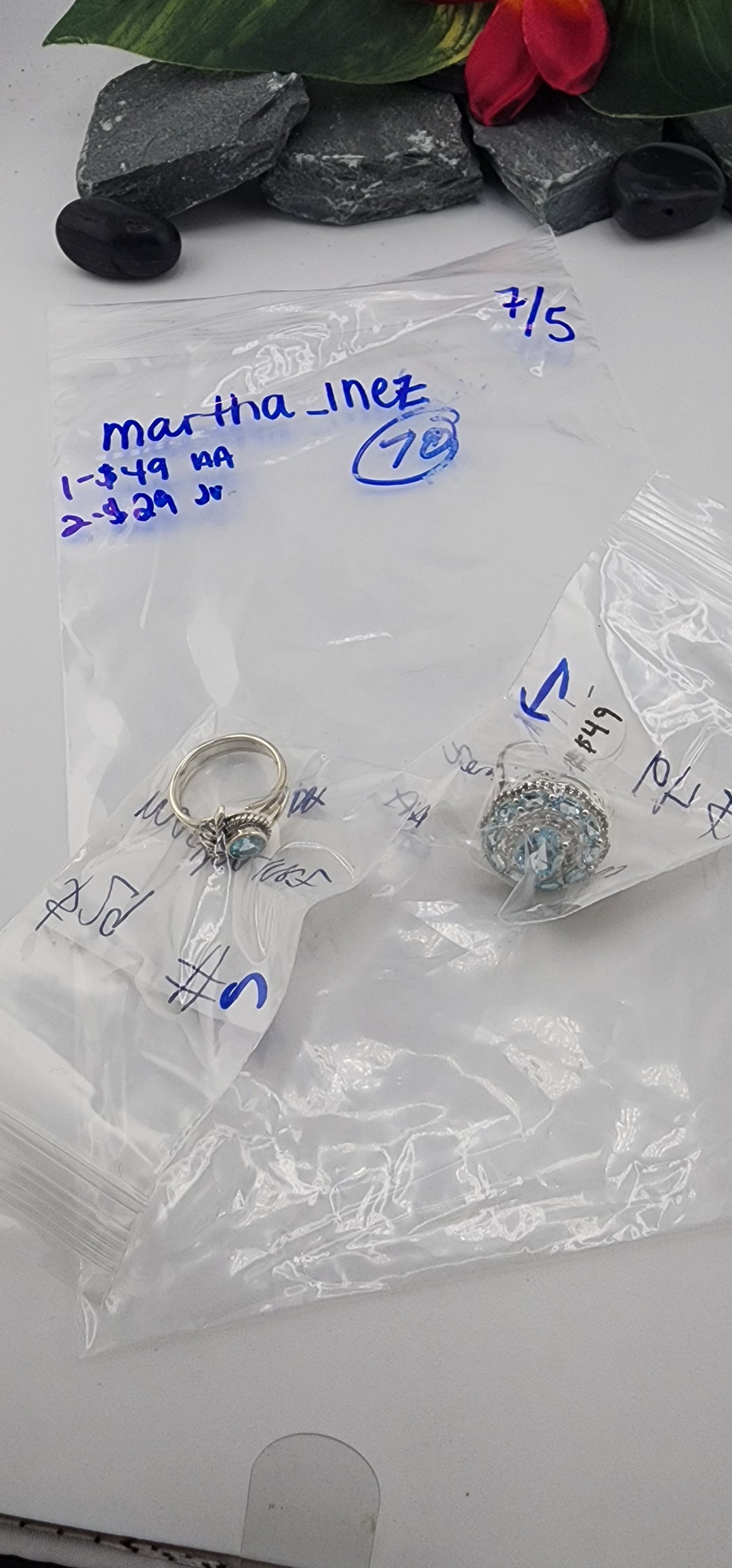 48HR - RESERVED FOR: martha_inez - 7/5/2025 FL tiktok Live Show - 2 Sterling Silver Items
