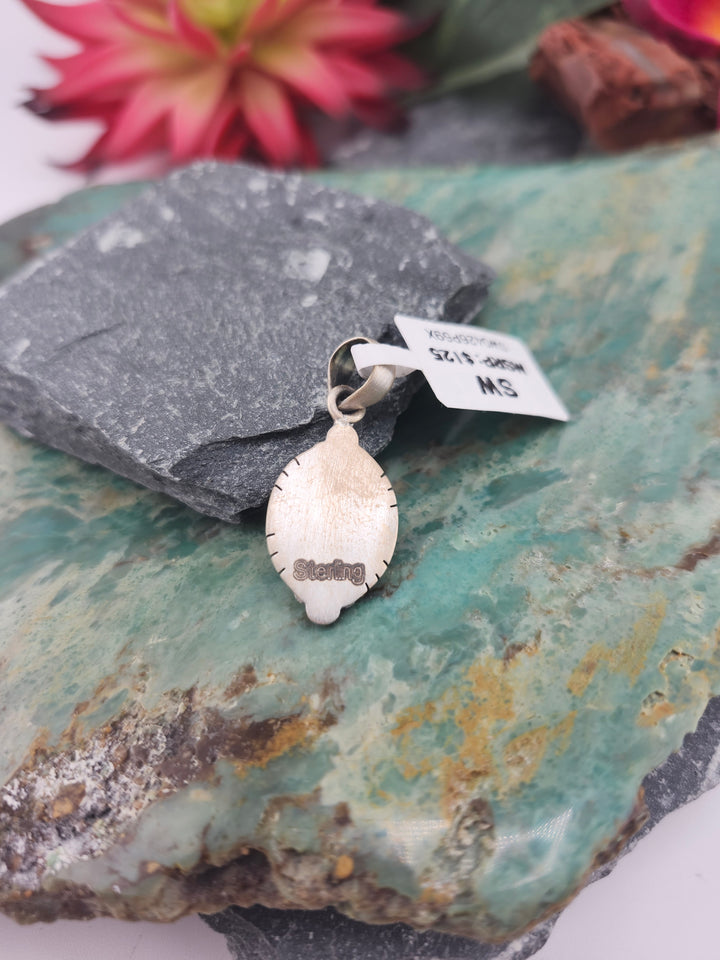 Southwest 925 Sterling Silver Sonoran Gold Pendant