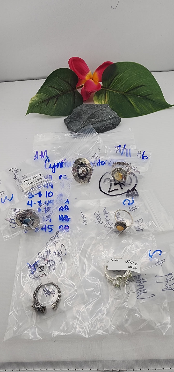 AM SHOW 48HR - RESERVED FOR: Cynthia Blanton805  - 7/11/2025 FL tiktok Live Show - 7  Sterling Silver Items