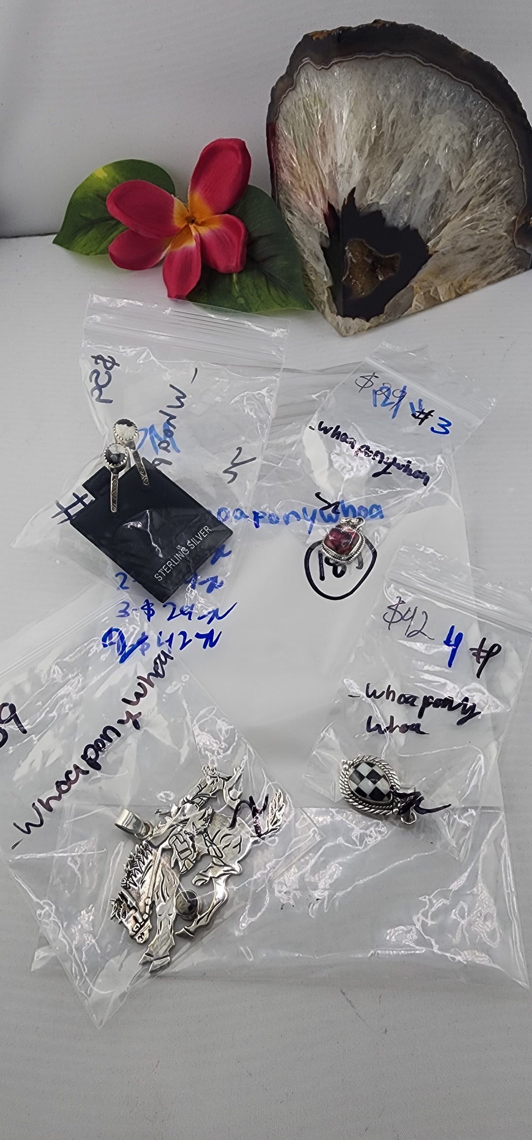 PM SHOW 48HR - RESERVED FOR: _whoaponywhoa - 12/11/2025 tiktok Live Show - 4 Sterling Silver Items