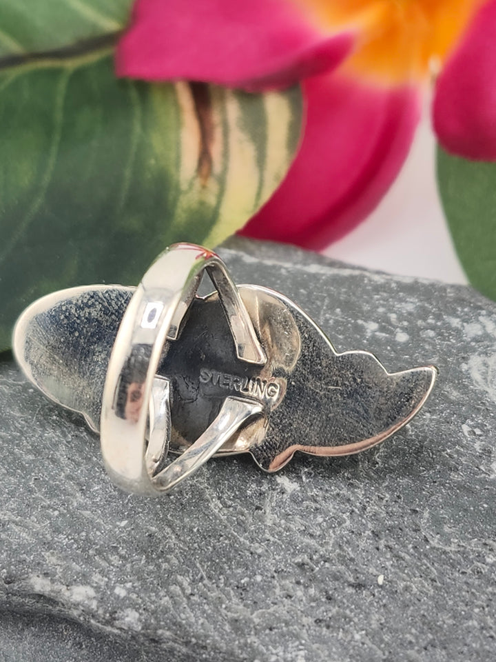 Queen Conch Feather Ring Size 8