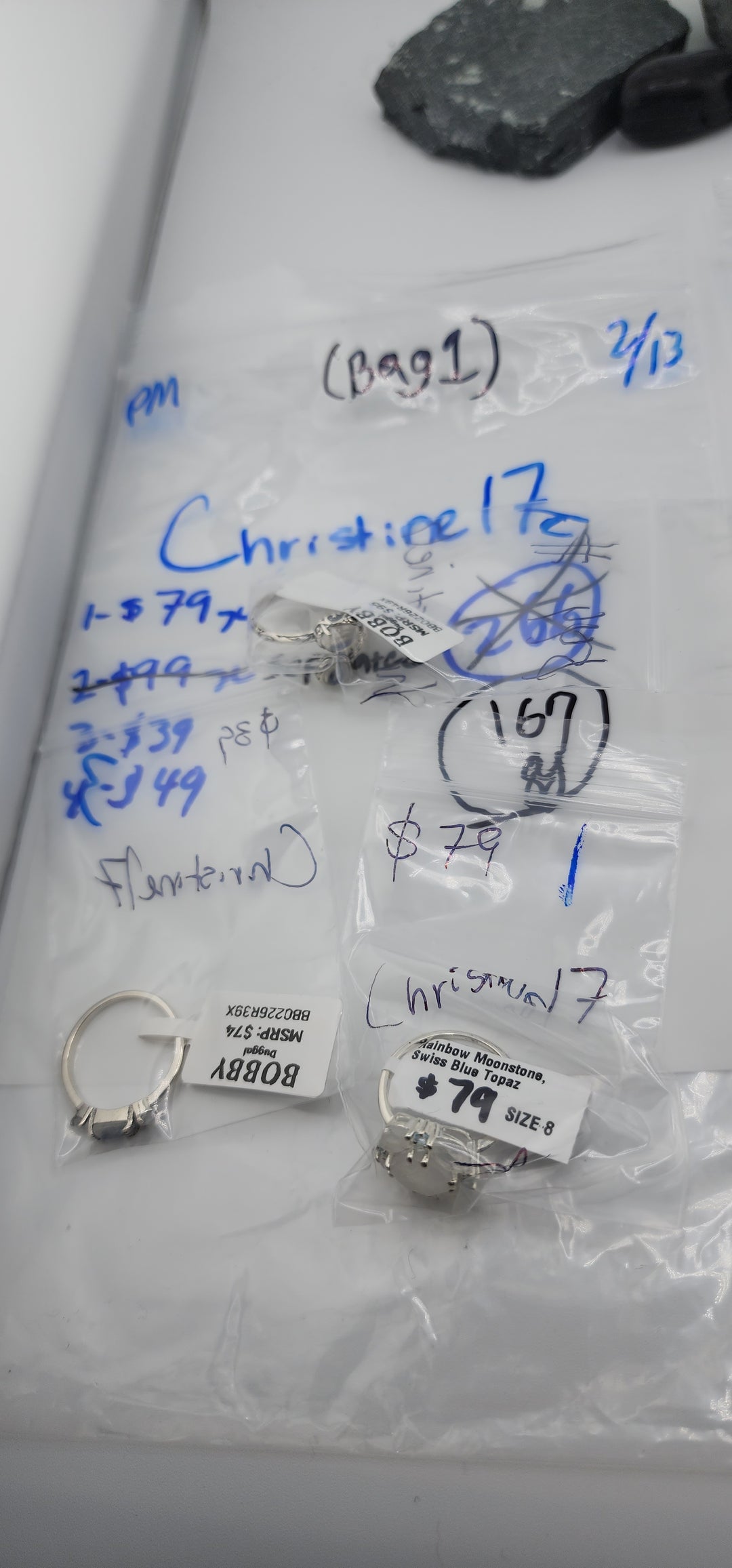 Christine17 - 2/13/26 (Bag 1) - 3 925 Sterling Silver Items