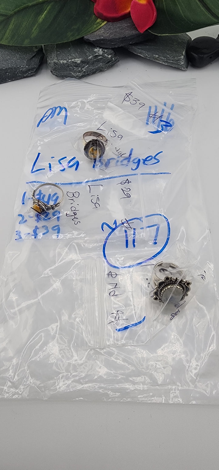 PM SHOW 48HR - RESERVED FOR: Lisa Bridges - 11/6/2025 tiktok Live Show - 3 Sterling Silver Items