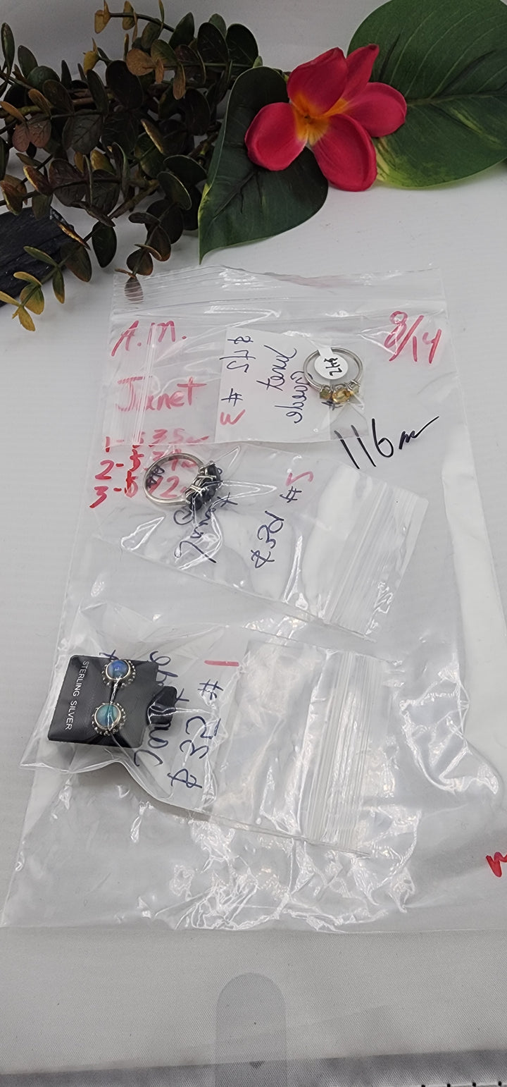 AM SHOW 48HR - RESERVED FOR: Janet Gaede - 8/14/2025 FL tiktok Live Show - 3 Sterling Silver Items