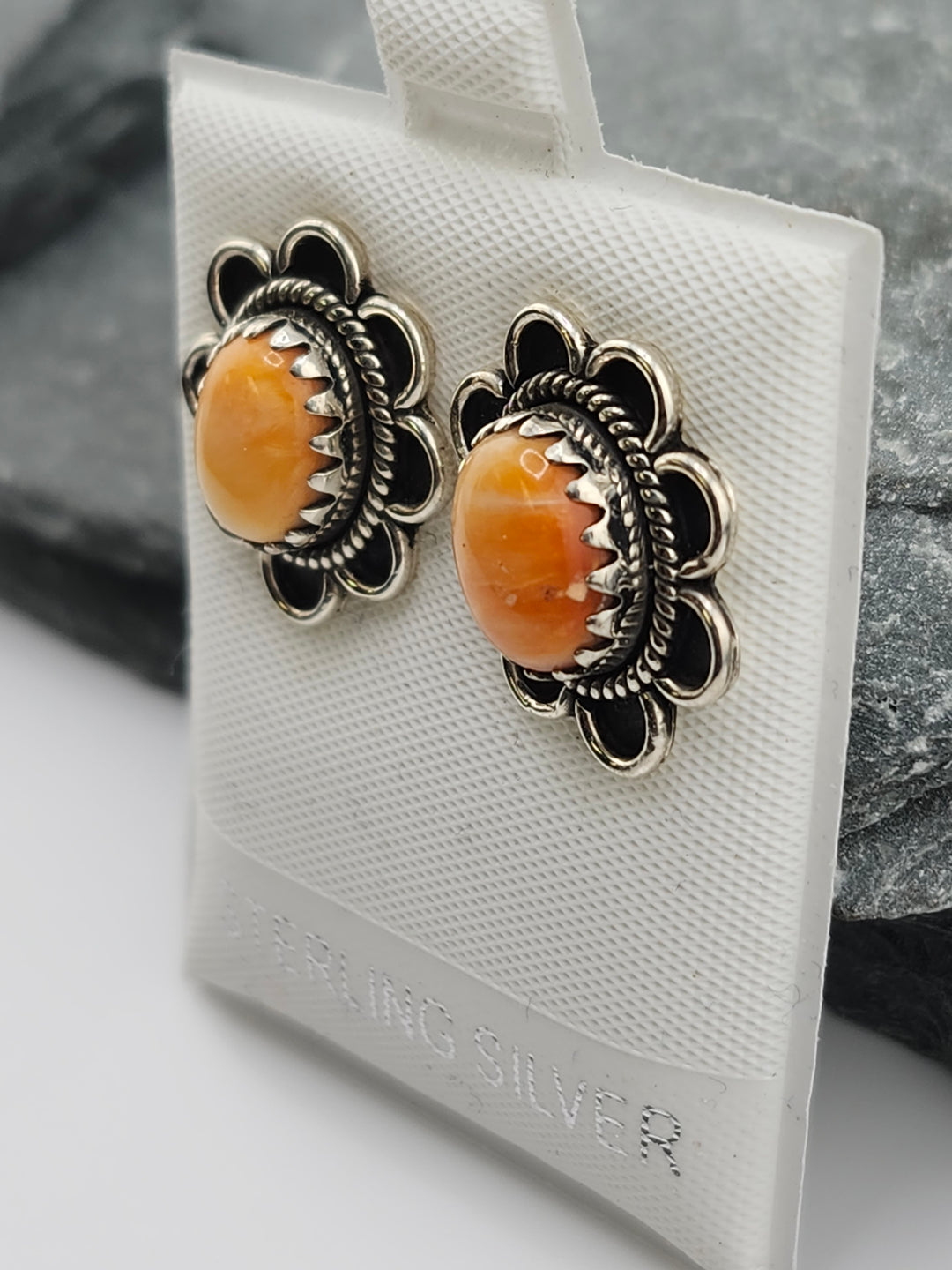 Spiny Oyster PostBack Earrings