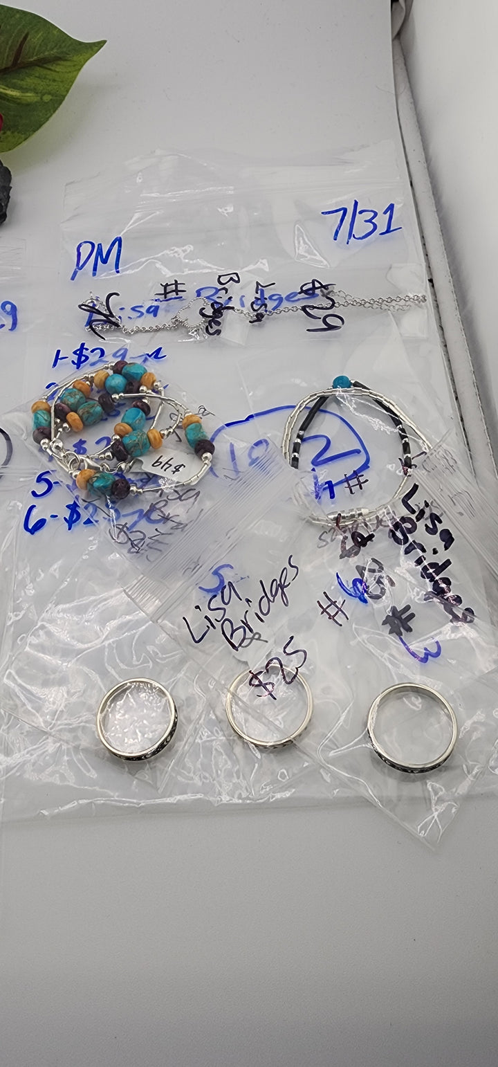 PM SHOW 48HR - RESERVED FOR: Lisa Bridges  - 7/31/2025 FL tiktok Live Show - 6 Sterling Silver Items